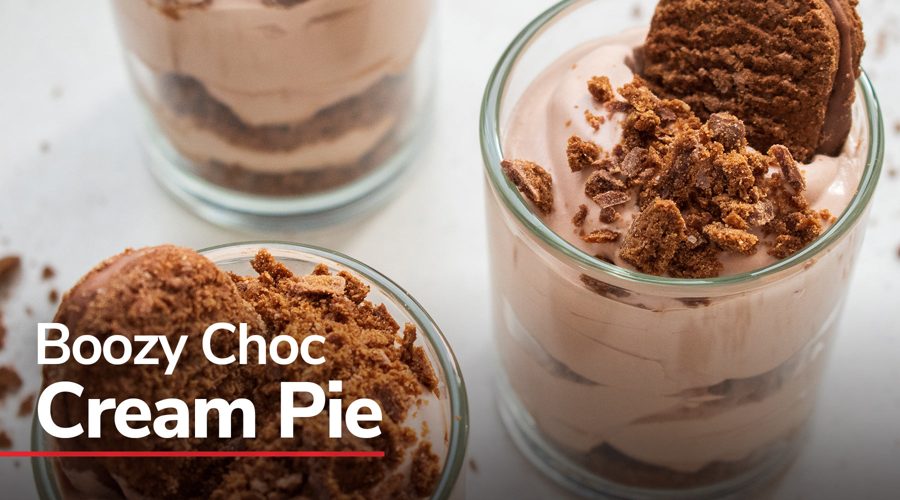 Boozy Choc Cream Pie – Only Four Ingredients!