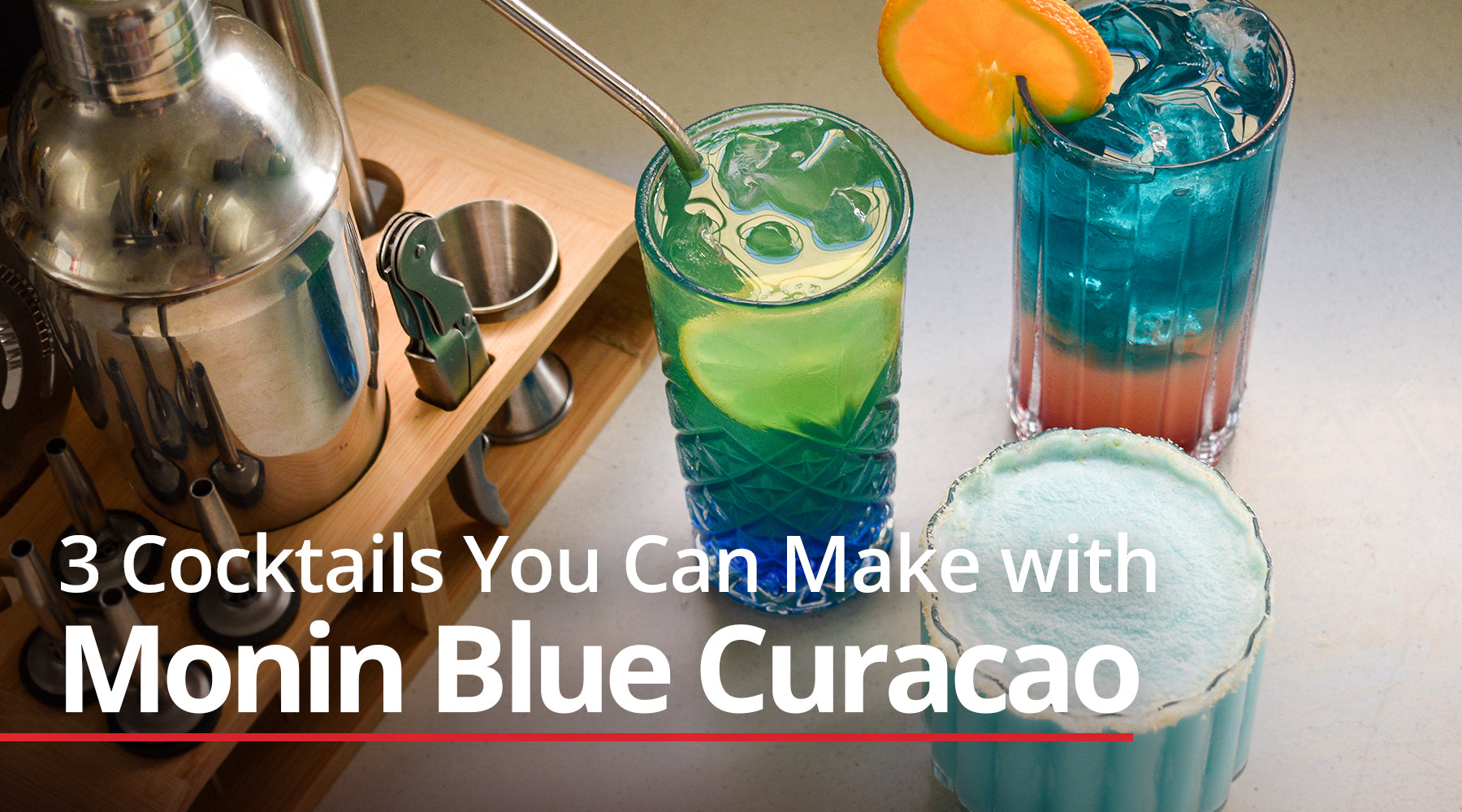 3 Cocktails You Can Make with Monin Blue Curacao