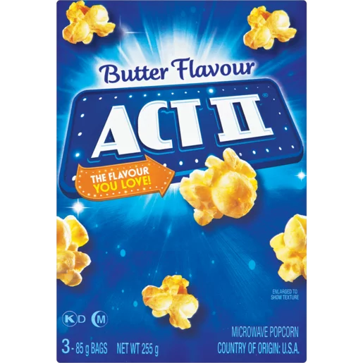 Act II Microwave Popcorn Butter Flavour - 3 Pack