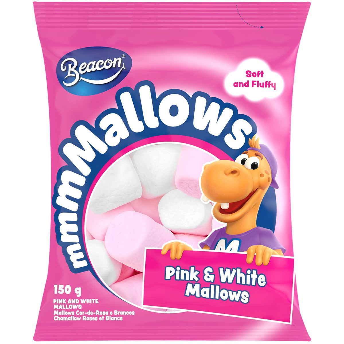 Beacon Pink & White Marshmallows 150g