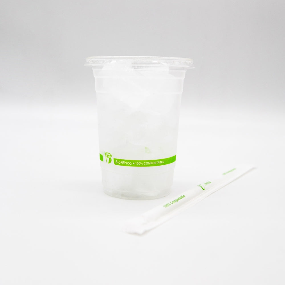 Ice Cup 500ml with Lid & Straw