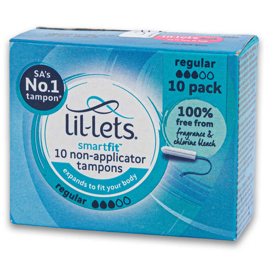 Lil-lets Smartfit Non Applicator Tampons Regular 10 Pack