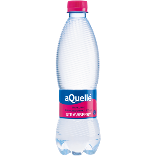 aQuelle Flavoured Sparkling Water 500ml - Strawberry