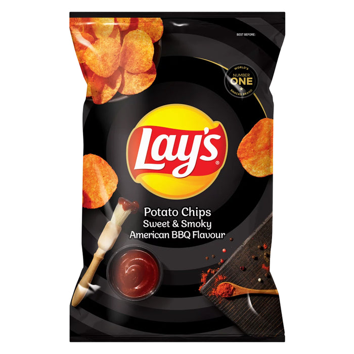 Buy Lays Chips Large - Sweet & Smoky American BBQ 120g online